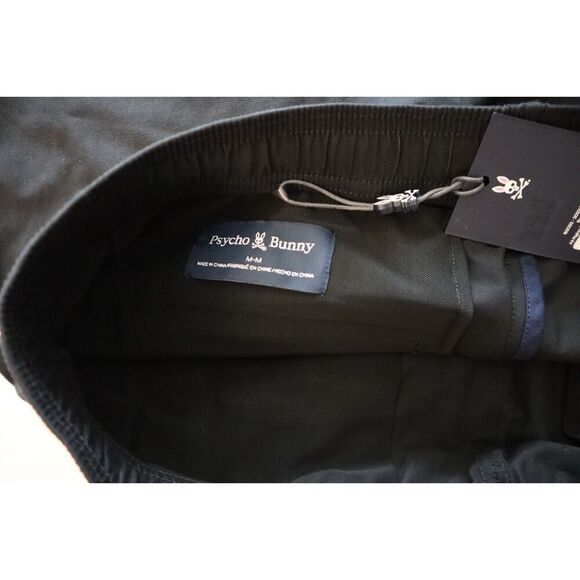 Psycho Bunny Men's Sz M Black Cabrini Commuter Drawstring Shorts - Picture 4 of 13